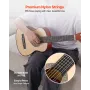 klassisk guitar, 780 mm, klassisk træ-guitar-startsæt til