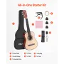 VEVOR Classical Guitar, 780 mm, Wood Classical Guitar Starter Kit for Beginners, with Nylon Strings, Gig Bag, Strap, Tuner, Extr