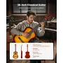 VEVOR Classical Guitar, 960 mm, Wood Classical Guitar Starter Kit for Beginners, with Nylon Strings, Gig Bag, Strap, Tuner, Extr