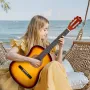 klassisk guitar, 960 mm, klassisk træguitar-startsæt til