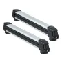 Ski & Snowboard Roof Rack, Carry up to 6 Pairs of Skis or 4 Snowboards, 2 PCS Aluminum Universal Car Roof Rack with Lock & Rubbe