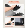 Male Garage Floors Transition Edge Kit, 12 Edges and 4 Corners, Sturdy PVC Interlocking Modular Garage Floor Edging Slip-resista