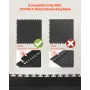 Male Garage Floors Transition Edge Kit, 12 Edges and 4 Corners, Sturdy PVC Interlocking Modular Garage Floor Edging Slip-resista