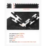 Han-garagegulve overgangskantsæt, 12 kanter og 4 hjørner
