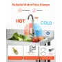 Stainless Steel Utility Sink, Free Standing Single Bowl Commercial Kitchen Sink with Drawer, Faucet and Hot & Cold Water Pipe, U