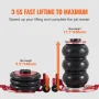 Air Jack, 3 Ton/6600 lbs Triple Bag Air Jack, Airbag Jack with Six Steel Pipes, Lift up to 17.7 inch/450 mm, 3-5 s Fast Lifting 