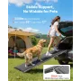 Dog Ramp for Cars, 160 x 43.2 cm, Folding Pet Ramps for Medium & Large Dogs up to 113 kg, Pet Stair Ramp with Non-Slip Felt Rug 