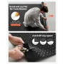 Garage Floor Roll, 1.2 x 3.05 m Garage Flooring Mat, 2.2 mm Thickened PVC Diamond Plate Floor Protector Mat with Double-sided Ta