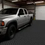 Garage Floor Roll, 1.2 x 3.05 m Garage Flooring Mat, 2.2 mm Thickened PVC Diamond Plate Floor Protector Mat with Double-sided Ta