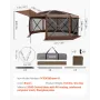 Pop up Gazebo Screen Telt, 3,6x3,6 m stort 8-sidet