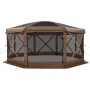 Pop up Gazebo Screen Telt, 3,6x3,6 m stort 8-sidet