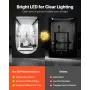 3D Printer Enclosure, Dustproof Waterproof Oxford Cloth 3D Printer Tent, Constant Temperature Protective Case with LED Lighting,