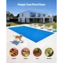 Solar Pool Cover, 10,97 x 5,49 m rektangel Pool Boble Cover, 8