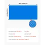 VEVOR Solar Pool Cover, 10.97 x 5.49m Rectangle Pool Bubble Cover, 8 Mil Pools Solar Blanket with Bubble & PE Material, Daytime 
