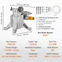 Pressure Washer Pump, 22 mm Shaft Vertical, 3400 PSI, 2.5 GPM, Replacement Power Washer Pumps Kit, Parts Washer Pump, Compatible