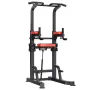 VEVOR Pull Up Bar, 150kg Power Tower Dip Station, Workout Dip Station with H-Shaped Stable Base & Assistance Platform, Adjustabl