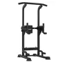 VEVOR Pull Up Bar, 150kg Power Tower Dip Station, Workout Dip Station with H-Shaped Stable Base & Back Pad, Adjustable 12 Level 