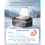 VEVOR Car Refrigerator, DC 12/24V AC100-240V Compressor Electric Cooler, -20°C to 20°C Car Fridge with APP Control, 20L Cars Fre
