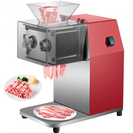 Commercial Meat Cutting Machine, 551 Lbs/H 850W Meat Shredding Machine, 7mm Blade Electric Meat Cutter, Stainless Steel