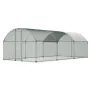 Metal hønsegård, 9,8 x 19,3 x 6,5 fod store walk-in hønsegårde