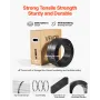 Banding Strapping Kit, Heavy Duty Banding Sealer Tool with 610 m PET Band, 600 Metal Seals, 200 Corner Protectors, Plastic Palle