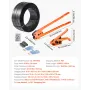 VEVOR Banding Strapping Kit, Heavy Duty Banding Sealer Tool with 610 m PET Band, 600 Metal Seals, 200 Corner Protectors, Plastic