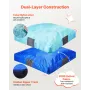 VEVOR Crash Pad, 1500 x 1500 mm Crash Pad for Kids Sensory with Foam Blocks & Washable Cover, Large Soft Foam Landing Zone Giant