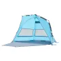 Beach Tent Sun Shelter for 4 Person, Pop Up Beach Tent UPF 50+ Protection, Portable Sun Shade Canopy with Carrying Bag and Sand 