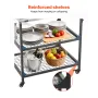 udendørs grillvogn, 800 x 610 mm bordplade i rustfrit stål