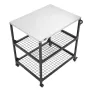 udendørs grillvogn, 800 x 610 mm bordplade i rustfrit stål
