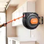 VEVOR Retractable Air Hose Reel, 20m x 9.5mm PVC Air Hose Max 300PSI, Enclosed Air-Compressor Hoses Reel Auto Rewind with 2m Lea