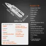 16-In-1 Multitool Pliers, Multi Tool Pliers, Cutters, Knife, Scissors, Ruler, Screwdrivers, Wood Saw, Can Bottle Opener, with Sa