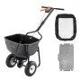 Walk Behind spreder, 60 LBS kapacitet, skubbespreder med