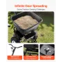 VEVOR Lawn Spreader, 100LBS Capacity, Walk-Behind Push Spreader, 0-9.8ft Spreading Width, 13 in All Terrain Pneumatic Tires, Fer