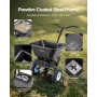 Plænespreder, 100 LBS Kapacitet, Walk-Behind Push Spreader