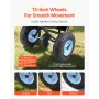 Plænespreder, 100 LBS Kapacitet, Walk-Behind Push Spreader