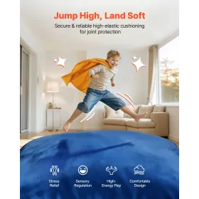 VEVOR Crash Pad, 1500 x 1500 mm Crash Pad til børn Sensorisk med skumblokke og vaskbart betræk, Kæmpepudemåtte Stort blødt skum