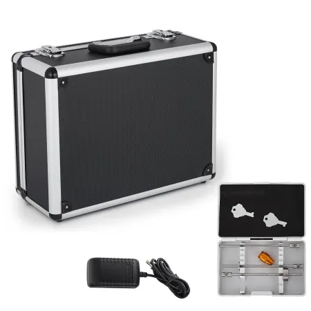 Vådpoleringsmaskine, variabel hastighed 8 pcs kit, ekstra 4 "& 5" diamantpoleringspuder, buffing maskine w 59 "røradapter &