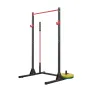 Power Cage Squat Rack, Multifunctional Power Rack Bench Press Equipment with 28-Level Adjustable J-Hooks, Strength Training Work