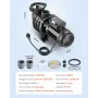 Pool Pump, 3000W, 35,000 L/H Max Flow Single Speed Swimming Pool Pump, AC 220-240V, 2860 RPM, 19 m Max Head, with 24-Hour Timer 