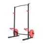 Power Cage Squat Rack, Multifunctional Power Rack Home Gym, Strength Training Workout Equipment with 4 Band Pegs, Adjustable J-H