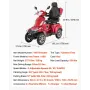 VEVOR Heavy Duty 4-Wheel Mobility Scooters for Seniors & Adults, 500lbs Capacity, 35 KM 3-Speed Long Range, 1000W All Terrain El