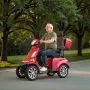 VEVOR Heavy Duty 4-Wheel Mobility Scooters for Seniors & Adults, 500lbs Capacity, 35 KM 3-Speed Long Range, 1000W All Terrain El