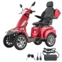 VEVOR Heavy Duty 4-Wheel Mobility Scooters for Seniors & Adults, 500lbs Capacity, 35 KM 3-Speed Long Range, 1000W All Terrain El
