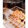 VEVOR Bakery Display Case, 2-tiers kommerciel bordplade udstillingsmontering, klar akryl brødkasse til køkken, festkagekabine