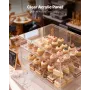VEVOR Bakery Display Case, 4-Tier Commercial Countertop Pastry Display Case, Clear Acrylic Bread Box for Kitchen, Party Cake Cab