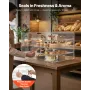 VEVOR Bakery Display Case, 4-Tier Commercial Countertop Pastry Display Case, Clear Acrylic Bread Box for Kitchen, Party Cake Cab