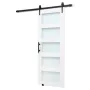 Stalddør, 813 x 2134 mm, højstyrke MDF-panel og glas, Stalddør