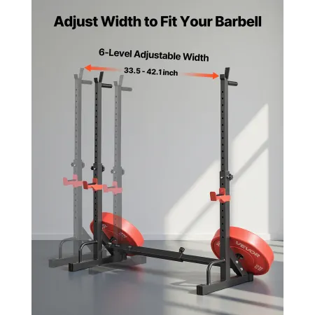 Power Cage Squat Rack, Home Gym Power Rack med justerbar højde