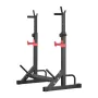 VEVOR Power Cage Squat Rack, Home Gym Power Rack with Adjustable Height & Width, Strength Training Workout Equipment with Barbel
